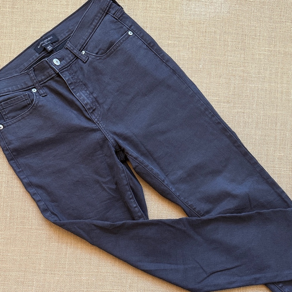 EUC Banana Republic Black High-Rise Slim Jeans